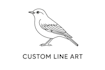 create unique hand drawn animal and bird vector art