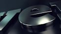 make this 3d metallic silver logo animation