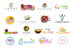design food or juice business logo