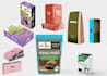 design 3d mockup render product wrap of bottle bag box pouch jar for website