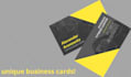 design eye catching double sided business card