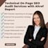 do technical on page SEO audit services with ahref report