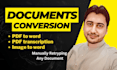 convert doc, handwritten text into word, notes to docs
