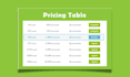 design responsive HTML table, pricing table