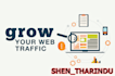 give organic traffic with a keyword using any search engine
