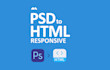 do psd file to responsive html design and wp theme