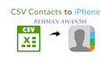 convert your vendor list csv or excel file to vcard