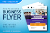 create a creative flyer, poster, brochure design as you want in pdf, psd,