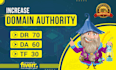 increase domain rating DR ahrefs domain authority moz da tf