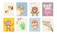 create cartoon vector animal in a simple style