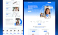 design a modern web landing page UI UX in figma