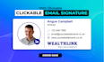 create a professional, clickable HTML email signature for gmail, outlook, iphone