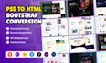 convert figma to HTML responsive webpage using bootstrap