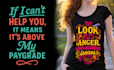 design custom typography logo t shirts for amazon, pod, and etsy