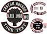 do custom embroidered biker patches designed, digitized and shipped