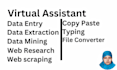 do virtual assistant for data entry, lead generation, web research