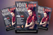 design party, event, valentines day  flyer, and poster