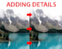 upscale, enlarge, add details to low resolution images