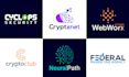 design cyber security crypto software tech marketing agency logo