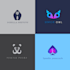 do flat minimalist logo within one or two days