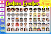 create custom twitch emotes, discord emojis, youtube, tiktok and kick
