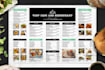 design minimalist cafe and restaurant menu