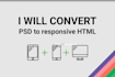 convert psd to html with responsive bootstrap