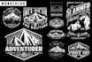 make a simple adventure nature camping tshirt design