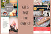 create attractive social media posts