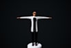 create a 3d low poly character