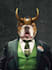 create royal cat dog modern, renaissance digital  pet portrait