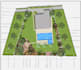 provide 2d drawing of site plan with landscape design service