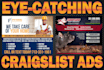 design awesome craigslist ads