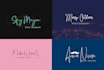 design unique stylish and professional signature logo