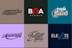 designs in 24 hours simple elegant typography base logo related your brand