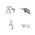design unique animal logo silhouette