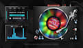 create an audio react with super dj turntable