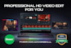 do professional video editing