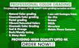 do professional video color grading and color correction