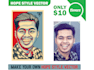 design your photo into obama hope style poster