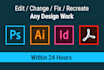 do any kind of graphic designing task