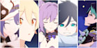 animate in 2d anime style animation gif, lofi, loop