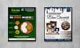 design attractive food menu poster flyer, or other event ads
