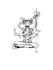 draw a detailed classic illustration with cross hatching