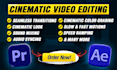 do any professional cinematic video editing within 24 hours