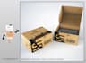 packaging, box dieline and labels designs for printing