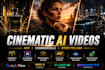 create cinematic ai video and animation with advanced editing