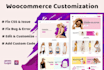 create wordpress ecommerce website with customization, fix issue