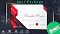 make custom certificate design , award , diploma