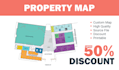 design high quality property map illustration
